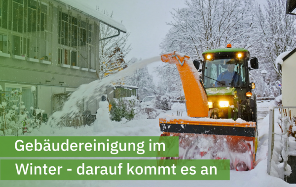 Gebäudereinigung im Winter