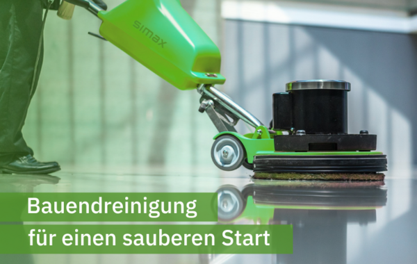 Baureinigung mit professioneller Maschine